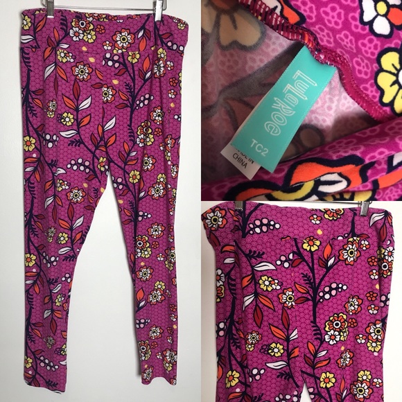 LuLaRoe Pants - LuLaroe TC2 NWOT floral leggings